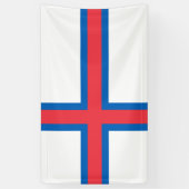 Banderoles Drapeau des îles Féroé (Vertical)