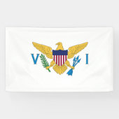 Banderoles Drapeau des îles Vierges américaines (Horizontal)