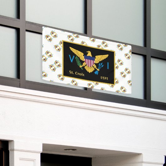 Banderoles Drapeau des îles Vierges américaines Ste Croix USV (Bâtiment extérieur)