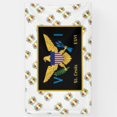 Banderoles Drapeau des îles Vierges américaines Ste Croix USV (Vertical)