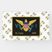 Banderoles Drapeau des îles Vierges américaines Ste Croix USV (Horizontal)