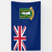 Banderoles Drapeau des îles Vierges britanniques (BVI) (Vertical)