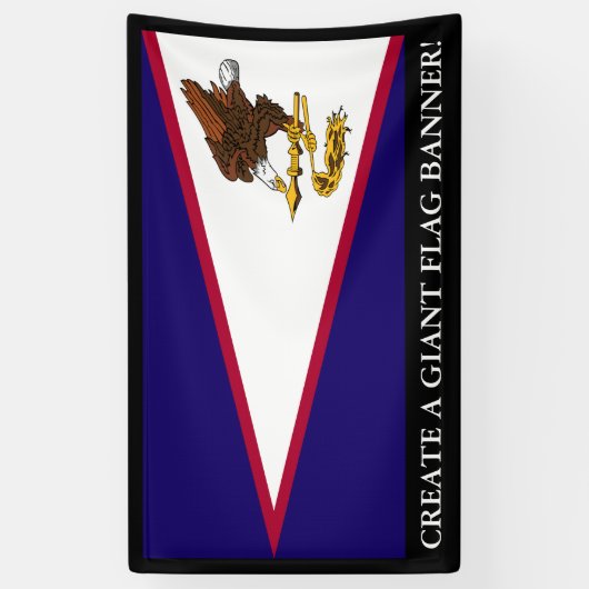 Banderoles Drapeau des Samoa américaines (Vertical)