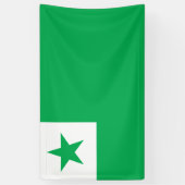 Banderoles Drapeau d'espéranto, (Vertical)