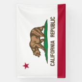 Banderoles Drapeau d'État de la République de Californie (Verticale)