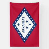 Banderoles Drapeau d'État de l'Arkansas (Verticale)