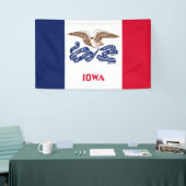 Banderoles Drapeau d'État de l'Iowa (Salon professionnel)