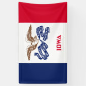 Banderoles Drapeau d'État de l'Iowa (Vertical)