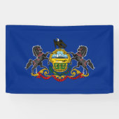 Banderoles Drapeau d'État de Pennsylvanie (Horizontal)