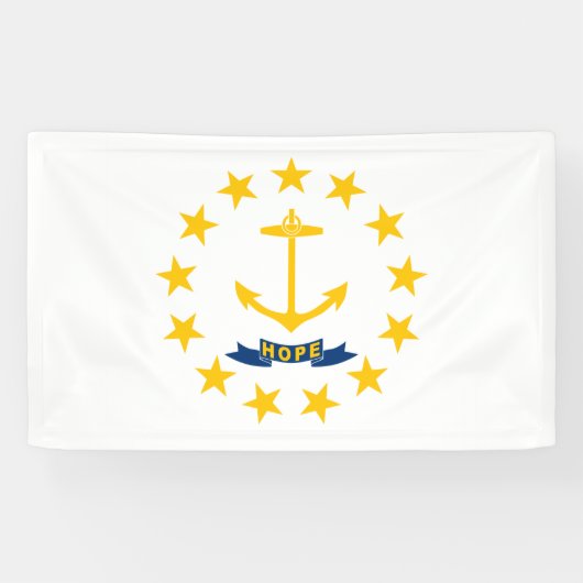 Banderoles Drapeau d'État de Rhode Island (Horizontal)