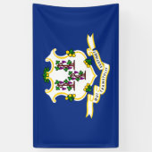 Banderoles Drapeau d'État du Connecticut (Vertical)