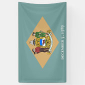 Banderoles Drapeau d'État du Delaware (DE, USA) (Vertical)