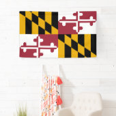 Banderoles Drapeau d'État du Maryland (En situation)
