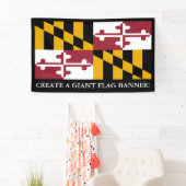 Banderoles Drapeau d'état du Maryland (En situation)