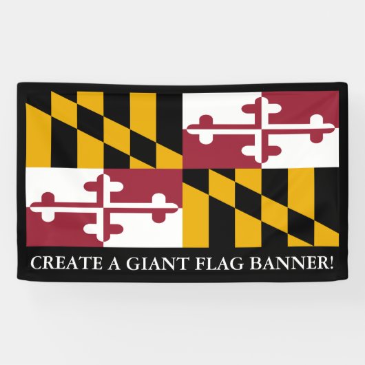 Banderoles Drapeau d'état du Maryland (Horizontal)