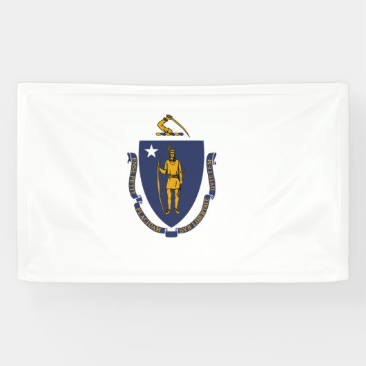 Banderoles Drapeau d'État du Massachusetts (Horizontal)