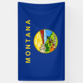 Banderoles Drapeau d'État du Montana (Vertical)