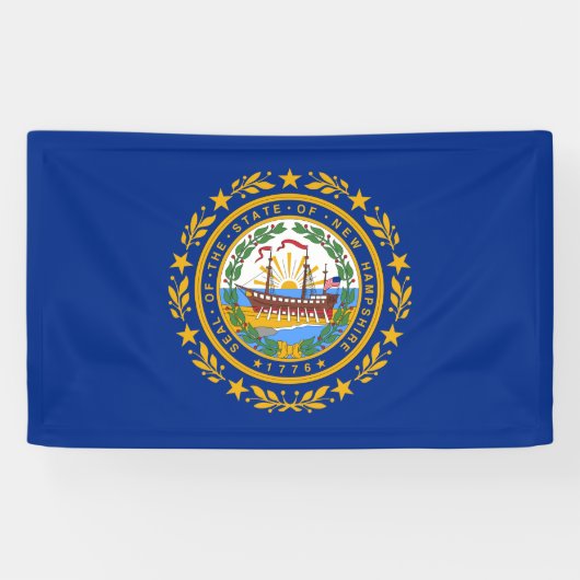 Banderoles Drapeau d'Etat du New Hampshire (Horizontal)