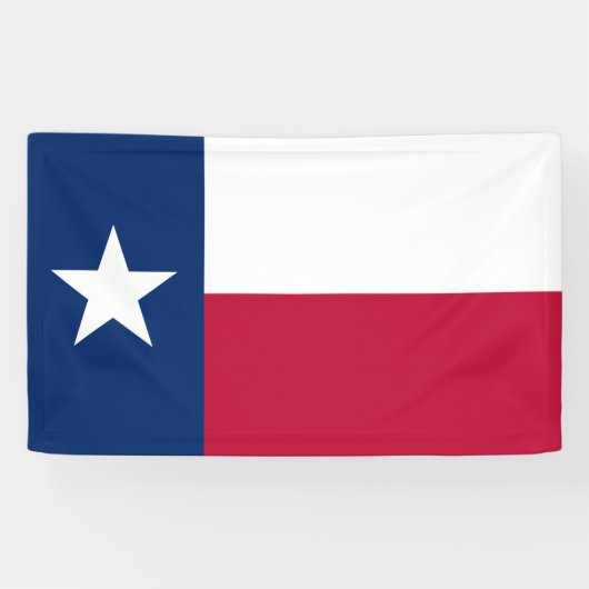 Banderoles Drapeau d'état du Texas - couleur authentique de (Horizontal)