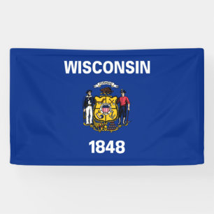 Banderoles Drapeau d'État du Wisconsin
