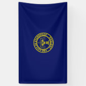 Banderoles Drapeau d'Evansville (Indiana) (Vertical)