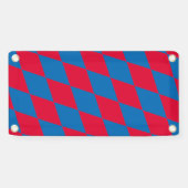 Banderoles Drapeau diamant Bavière bleu et rouge Motif (Horizontal)
