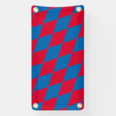 Banderoles Drapeau diamant Bavière bleu et rouge Motif (Verticale)