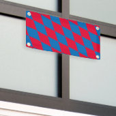 Banderoles Drapeau diamant Bavière bleu et rouge Motif (Bâtiment extérieur)