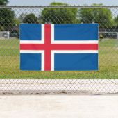 Banderoles Drapeau d'Islande (En situation)