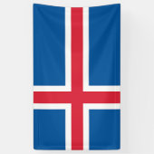 Banderoles Drapeau d'Islande (Vertical)
