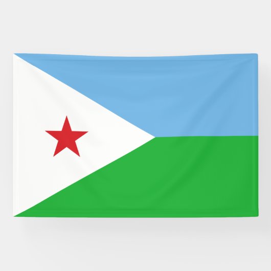 Banderoles Drapeau Djibouti (Horizontal)