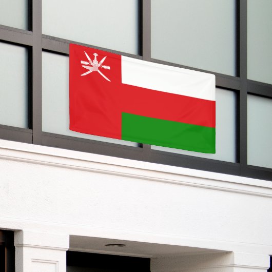 Banderoles Drapeau d'Oman (Bâtiment extérieur)