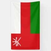 Banderoles Drapeau d'Oman (Vertical)