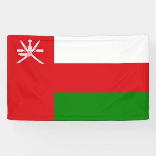 Banderoles Drapeau d'Oman (Horizontal)