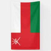 Banderoles Drapeau d'Oman (Vertical)