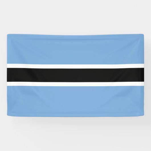 Banderoles Drapeau du Botswana (Horizontal)