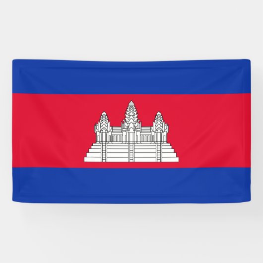 Banderoles Drapeau du Cambodge (Horizontal)