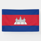 Banderoles drapeau du Cambodge (Horizontal)