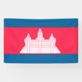 Banderoles Drapeau du Cambodge (Horizontal)