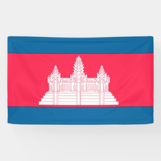 Banderoles Drapeau du Cambodge (Horizontal)