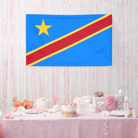 Banderoles drapeau du Congo (Fête)