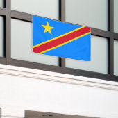 Banderoles Drapeau du Congo Kinshasa (Bâtiment extérieur)
