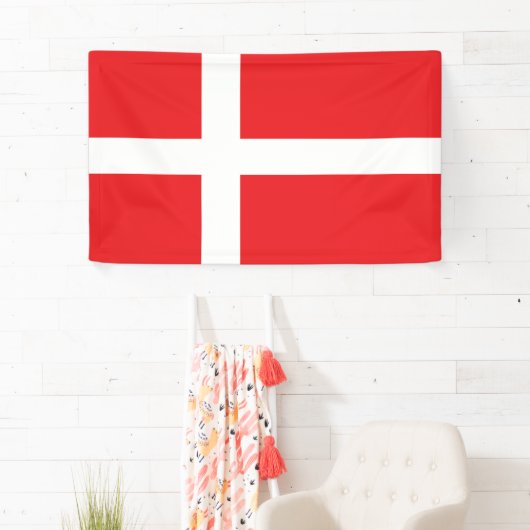 Banderoles Drapeau du Danemark (En situation)