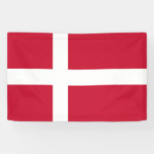 Banderoles Drapeau du Danemark (Horizontal)