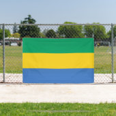 Banderoles Drapeau du Gabon (Insitu)
