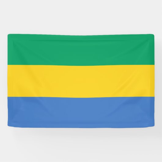 Banderoles Drapeau du Gabon (Horizontal)