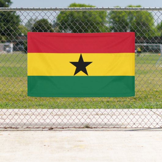 Banderoles Drapeau du Ghana (En situation)