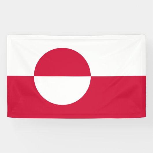 Banderoles Drapeau du Groenland (Horizontal)