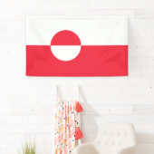 Banderoles Drapeau du Groenland (En situation)