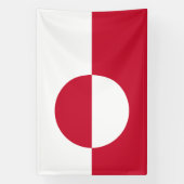 Banderoles Drapeau du Groenland (Verticale)
